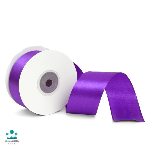 ЛЕНТА атлас 5,0 см фиолетовая