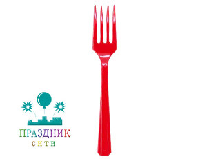 ВИЛКА пласт Apple Red