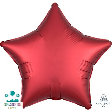 ШАР (Фольга) А Б/РИС ЗВЕЗДА 19 in Сатин Sangria