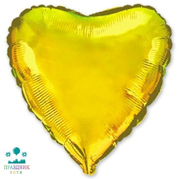 ШАР (Фольга) Ф Б/РИС СЕРДЦЕ 110 in Металлик Gold