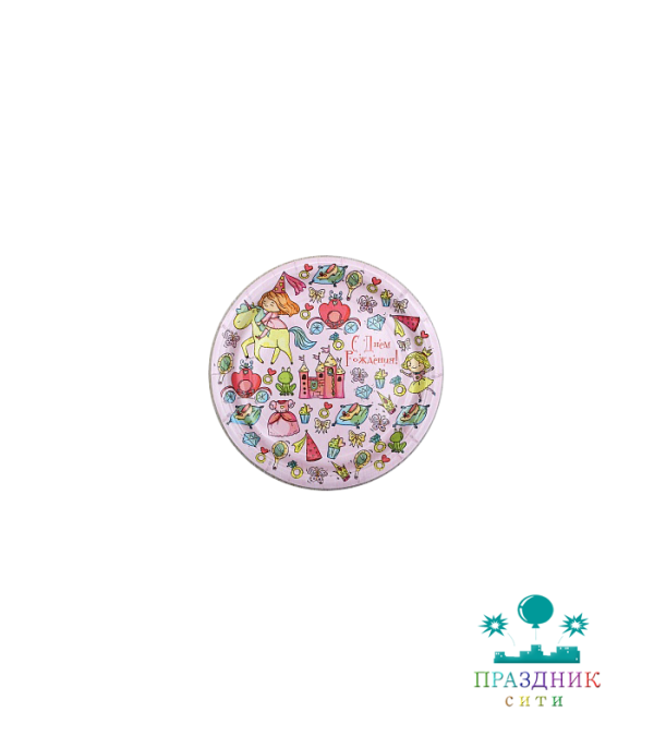 ТАРЕЛКА Мечты принцессы 17см 6шт