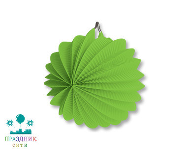 ФОНАРИК бум круглый светло-зеленый 25см