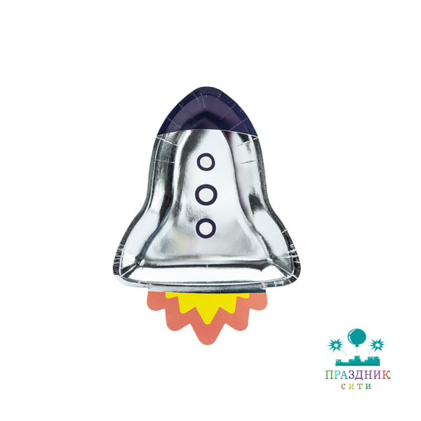 ТАРЕЛКА Космос фигурная 29см 6шт