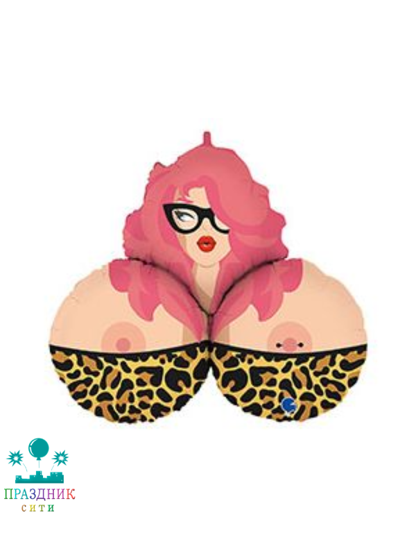 ШАР (Фольга) Г ФИГУРА 65 in Мадам Си-Си Леопард