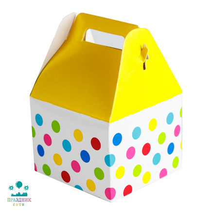 КОРОБКА для угощений Горошек 10см 6шт