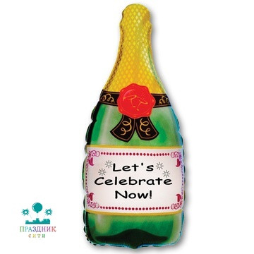 ШАР (Фольга) Ф ФИГУРА 55 in Бутылка шампанского(FM)