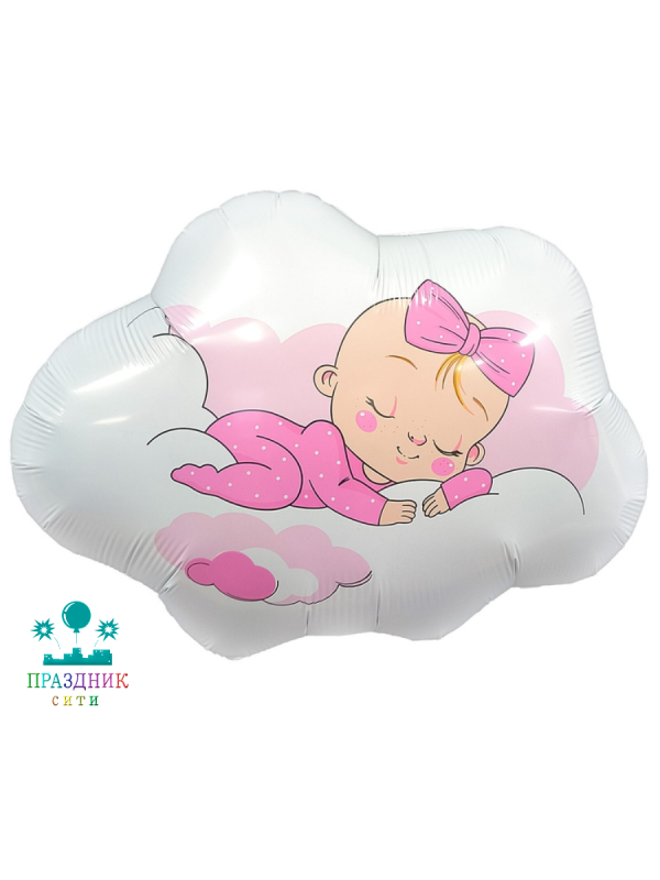 ШАР (Фольга) ФИГУРА 50 in Малышка в облаках