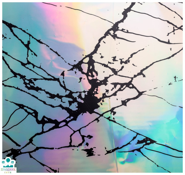 ПЛЕНКА Marble, с голографией, 100×70 см