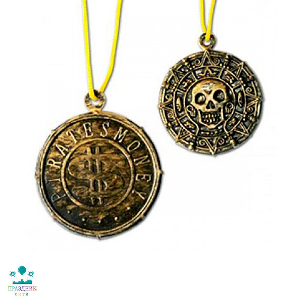 МЕДАЛЬОН Пиратский на шнурке
