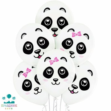 ШАР с рисунком 14" Панды