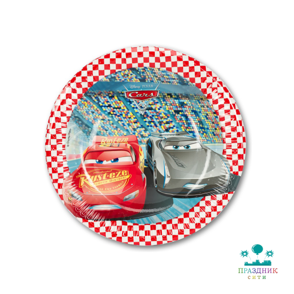 ТАРЕЛКА Тачки 20см 8шт