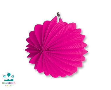 ФОНАРИК бум круглый ярко-розовый 25см