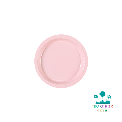 ТАРЕЛКА Розовая 17см 6шт