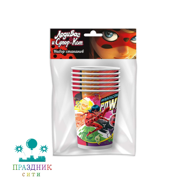 СТАКАН Леди Баг комикс 6шт