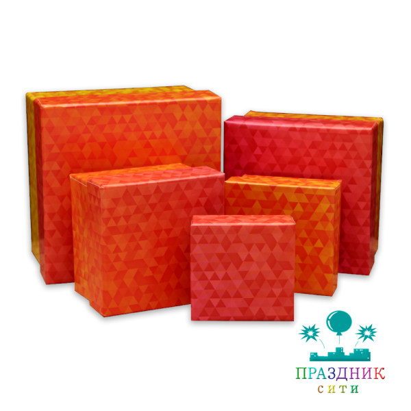 КОРОБКА Переливы квадрат 27,5 х 27,5 х 18 см