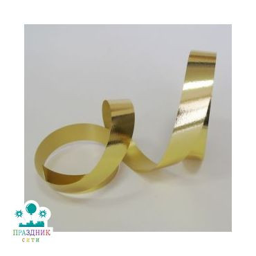 ЛЕНТА полипропилен.металл, 2 см золото