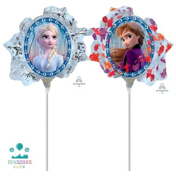 ШАР (Фольга) Мини ФИГУРА Холодное Cердце II