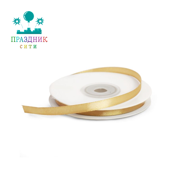 ЛЕНТА атлас 0,6 см бежевая