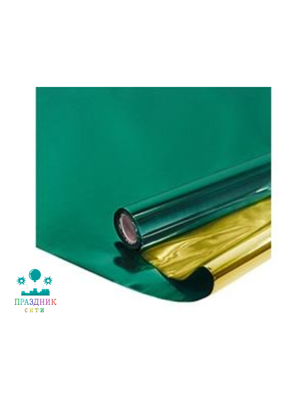 ПОЛИСИЛК Изумруд /Золото 1м, в рулоне
