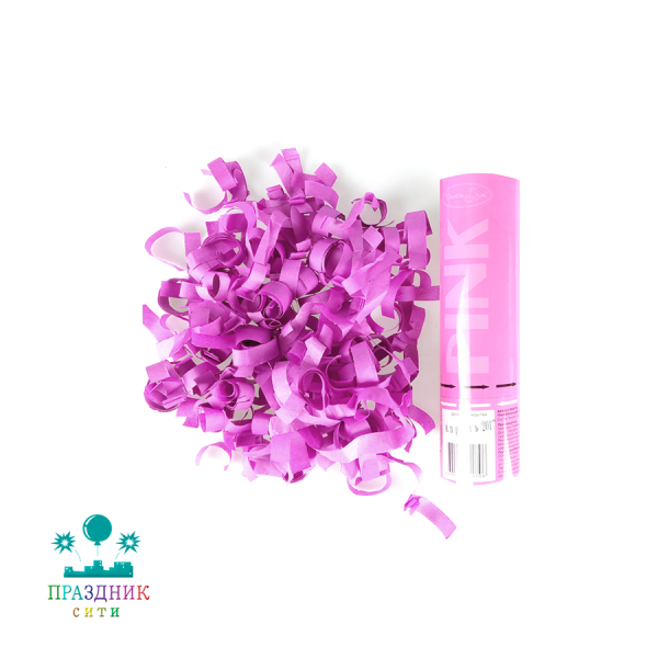 ПНЕВМОХЛОПУШКА 20см Розовое конфетти