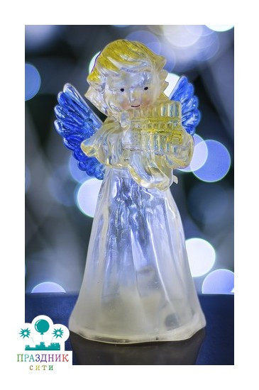 ИГРУШКА световая Ангел со свирелью  цветной