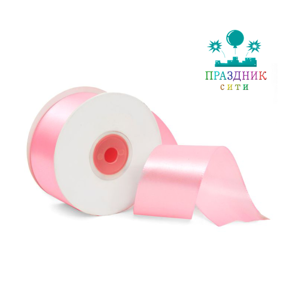 ЛЕНТА атлас 5,0 см ярко-розовая