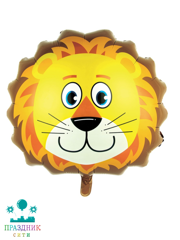 ШАР (Фольга) К ФИГУРА 65 in Львенок голова большая