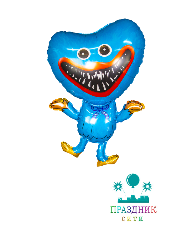 ШАР (Фольга) К ФИГУРА 35 in Зубастики, Зубабасси, Синий