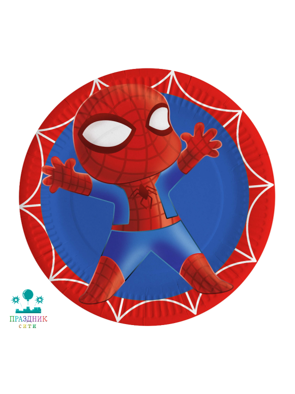 ТАРЕЛКА Героическая тема №2 18см 6 шт