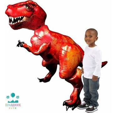 ШАР (Фольга) А ХОД 68 in Динозавр Тираннозавр