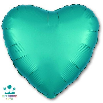 ШАР (Фольга) Р Б/РИС СЕРДЦЕ 18 in  Сатин Tiffany