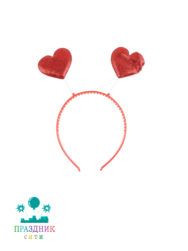 ОБОДОК Сердечки красные