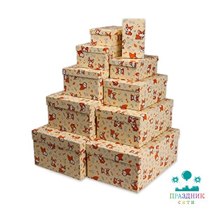 КОРОБКА Корги, прямоугольная, 18х11,5х7см