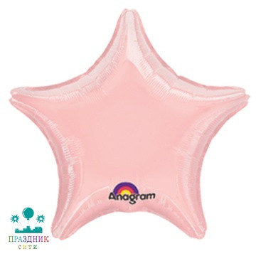 ШАР (Фольга) А Б/РИС ЗВЕЗДА 19 in Металлик Pink