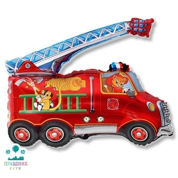 ШАР (Фольга) Ф ФИГУРА 55 in Машина пожарная/FM