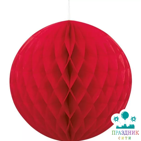 ШАР БУМ красный 30см