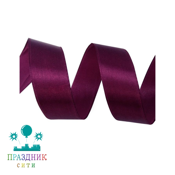 ЛЕНТА атлас 1,2 см бордовый