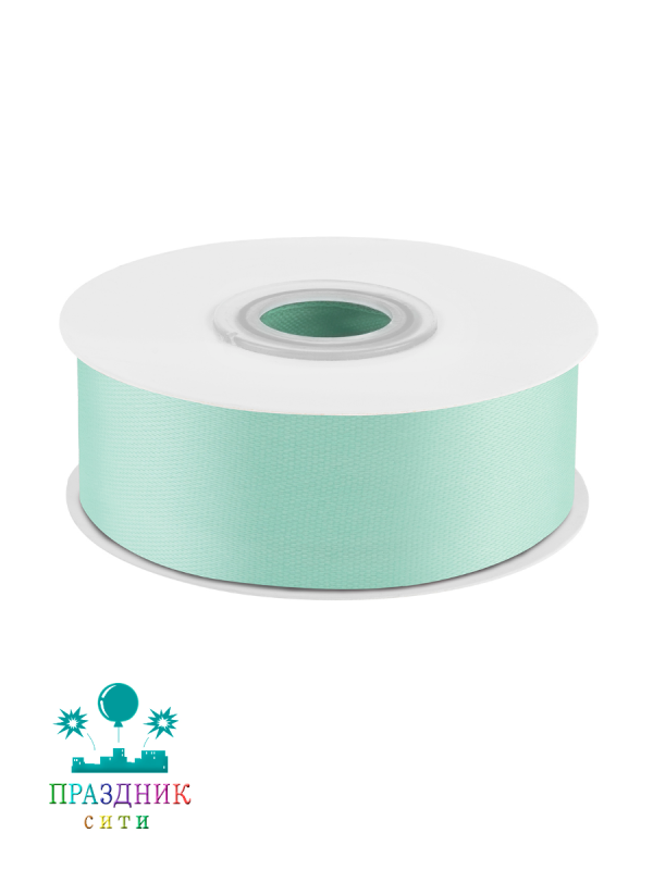 ЛЕНТА атлас 2,5 см мятный