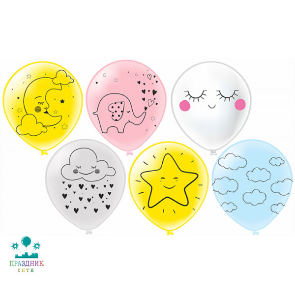 ШАР с рисункoм 12" Привет из Скандинавии