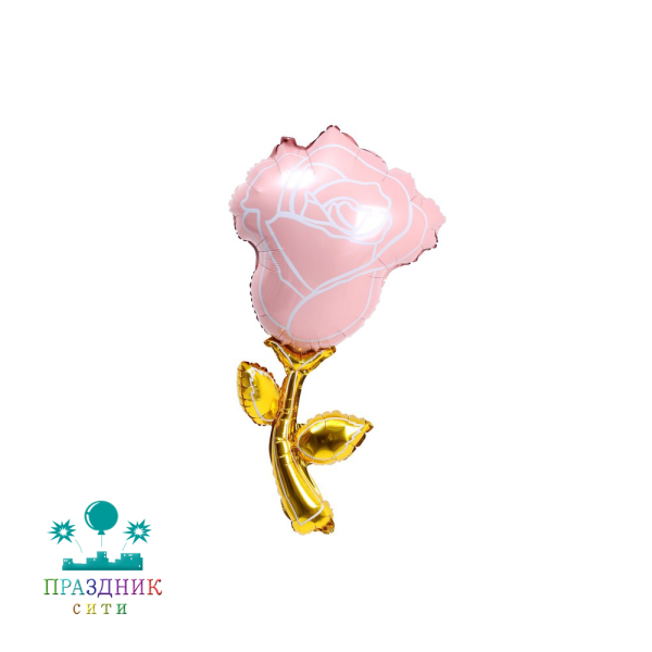 ШАР (Фольга) ФИГУРА 50 in Роза акварель