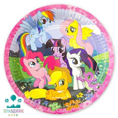 ТАРЕЛКА My Little Pony 23см 8шт