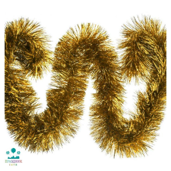 МИШУРА золотая 6 см 2 м