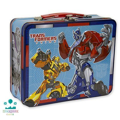 ЧЕМОДАНЧИК Трансформеры, метал, 16х14х7,5 см