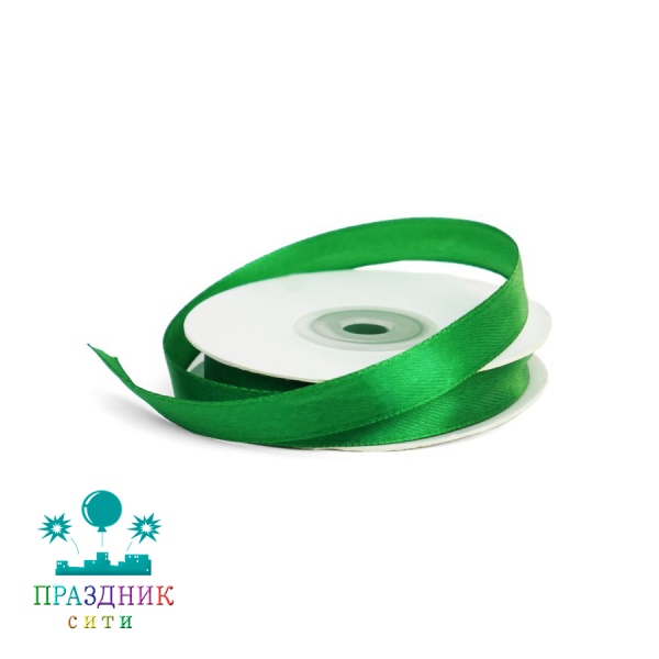 ЛЕНТА атлас 1,2 см зеленая