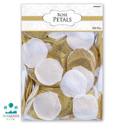 КОНФЕТТИ Лепестки Свадебные текстиль золот