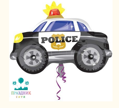 ШАР (Фольга) А ФИГУРА 44 in Машина Полиция