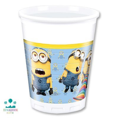 СТАКАН Миньоны пласт 8шт