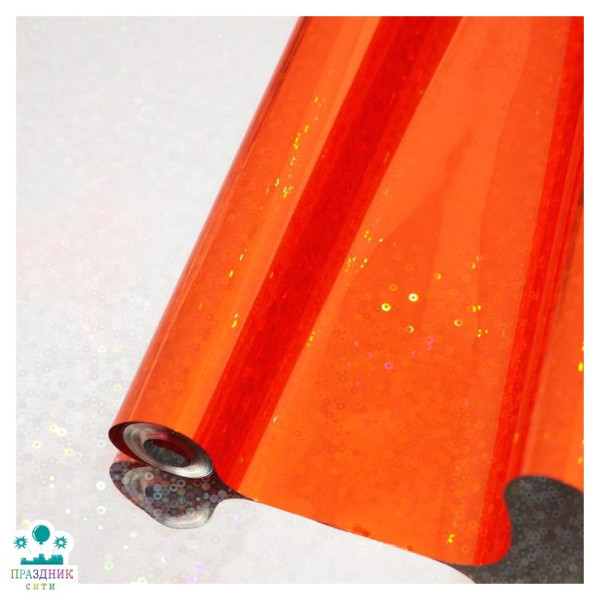 ПЛЕНКА голографическая терракотовая, 70см, в рулоне
