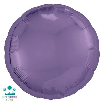 ШАР (Фольга) Р Б/РИС КРУГ 18 in Металлик Grape Compote