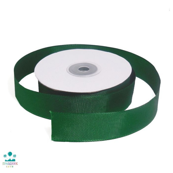 ЛЕНТА репсовая 2,5 см зеленый